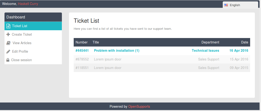 Opensupports Open Source Support Ticket System